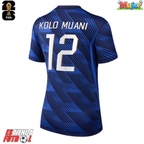 Francia Randal Kolo Muani #12 Primera Equipación Mujer Mundial 2026 Manga Corta